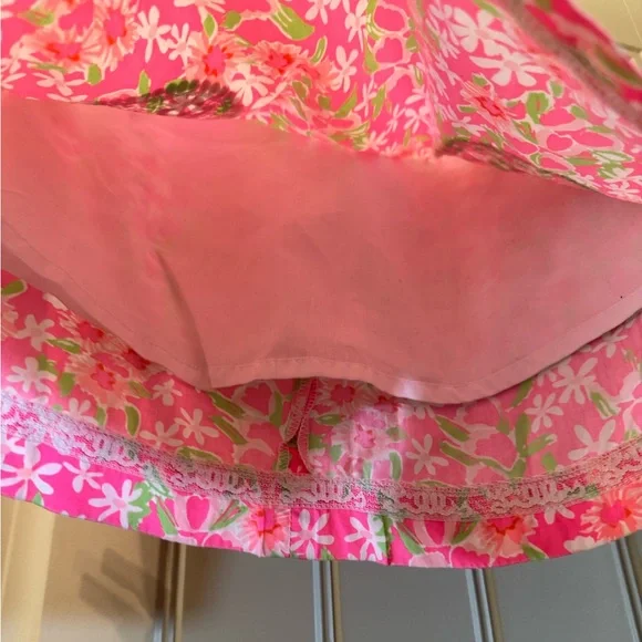 LILY PULITZER Girls Floral Vibrant Printed Shift Dress Size 7 - Picture 5 of 7